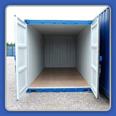 Blue Domestic Self Storage Container